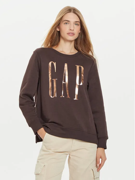 Gap Μπλούζα · Καφέ · Relaxed Fit