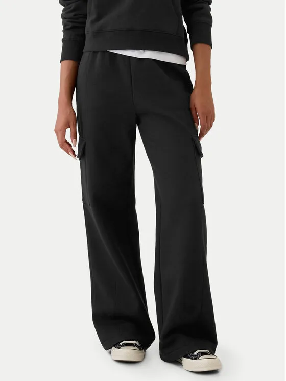 Gap Παντελόνι φόρμας · Μαύρο · Relaxed Fit