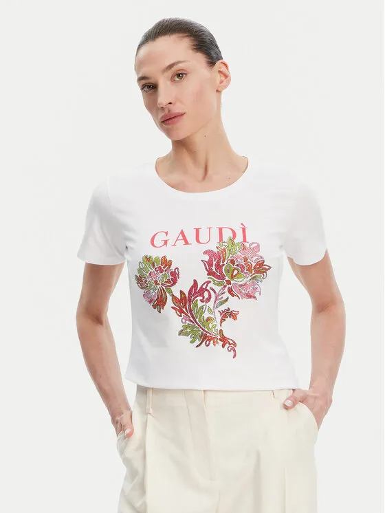 Gaudi T-Shirt · Λευκό