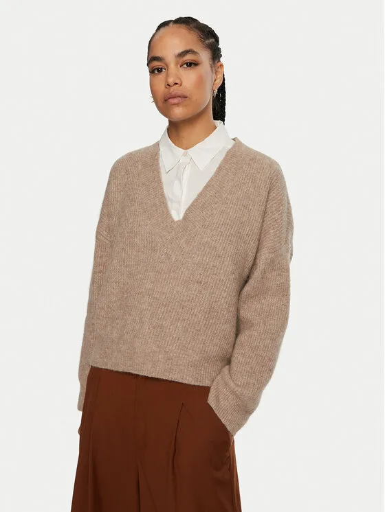 Gestuz Πουλόβερ · Μπεζ · Relaxed Fit