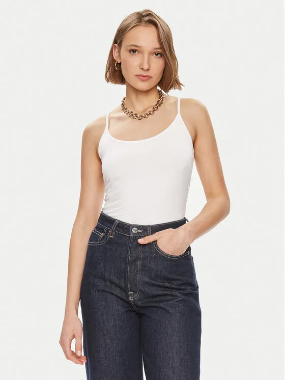 Gina Tricot Τοπ · Λευκό