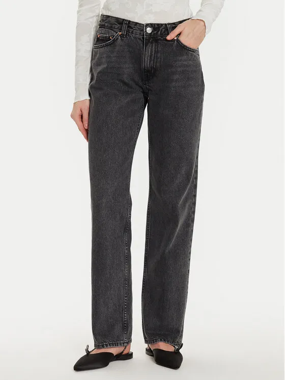 Gina Tricot Τζιν · Μαύρο · Regular Fit