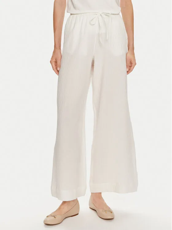 Gina Tricot Παντελόνι υφασμάτινο · Λευκό · Regular Fit