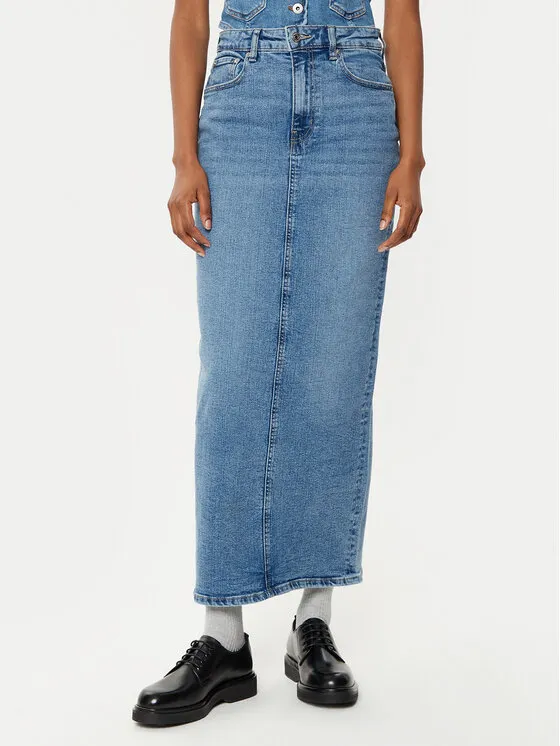 Gina Tricot Φούστα τζιν · Μπλε · Maxi