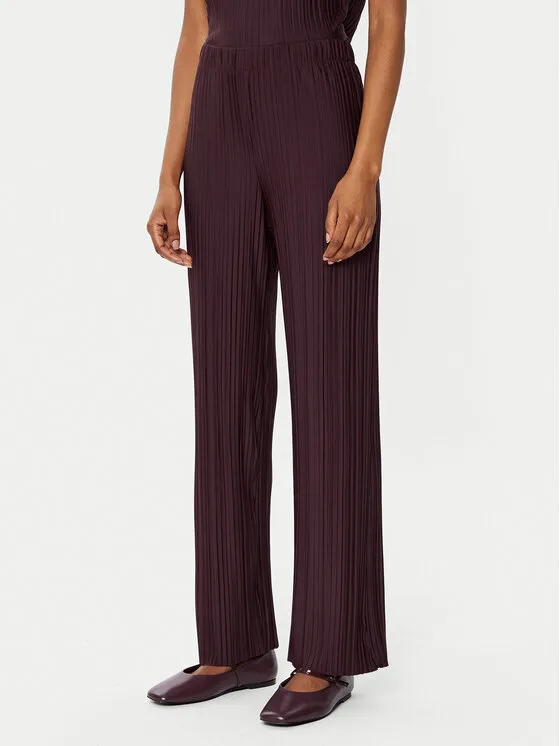 Gina Tricot Παντελόνι υφασμάτινο · Μπορντό · Regular Fit