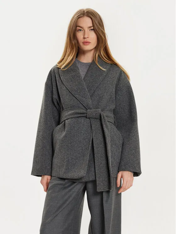 Gina Tricot Μπουφάν μεταβατικό · Γκρι