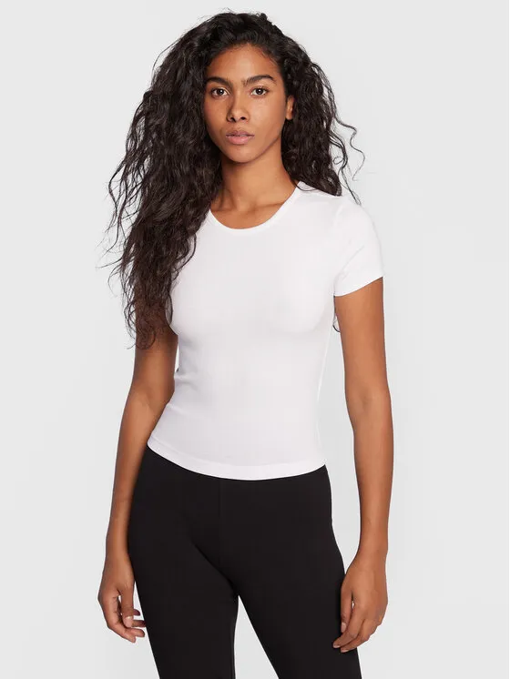 Gina Tricot T-Shirt · Λευκό