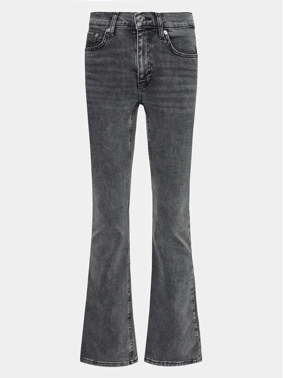 Gina Tricot Τζιν · Γκρι · Regular Fit