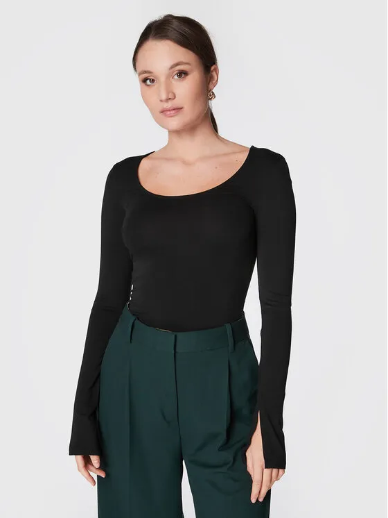 Gina Tricot Μπλουζάκι · Μαύρο