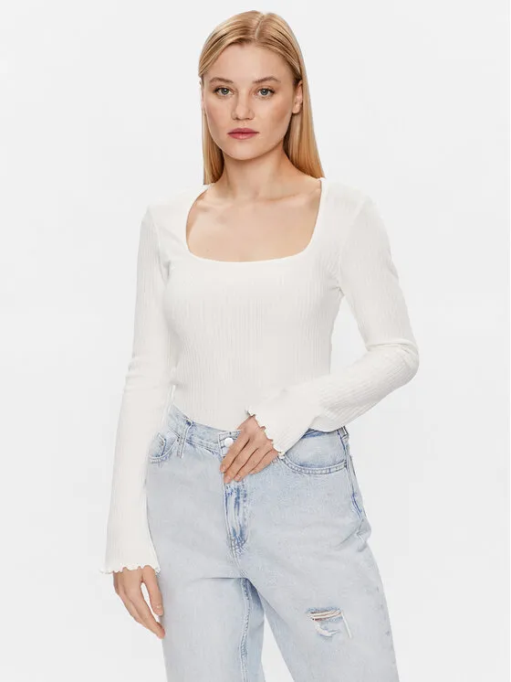 Gina Tricot Μπλουζάκι · Λευκό