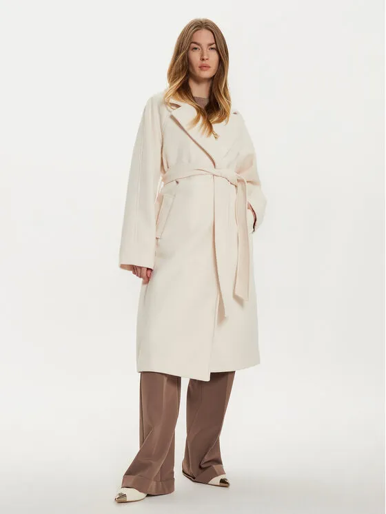 Gina Tricot Παλτό μεταβατικό · Εκρού