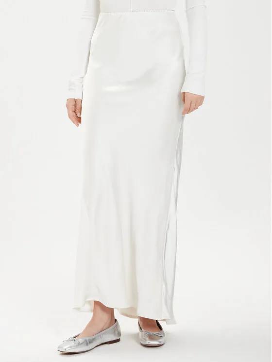 Gina Tricot Φούστα maxi · Λευκό · Maxi