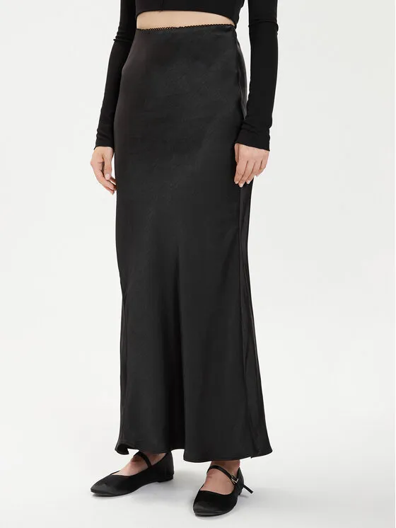 Gina Tricot Φούστα maxi · Μαύρο · Maxi