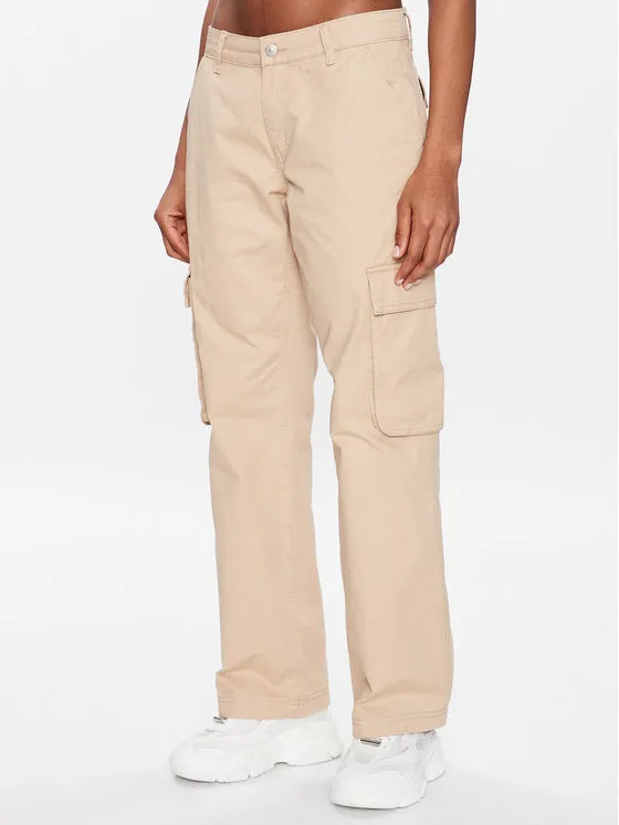 Gina Tricot Τζιν · Μπεζ · Regular Fit