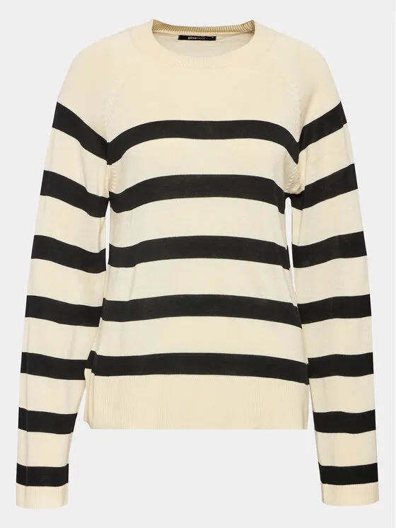 Gina Tricot Πουλόβερ · Εκρού · Regular Fit