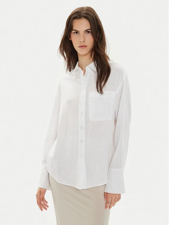 Gina Tricot Πουκάμισο · Λευκό