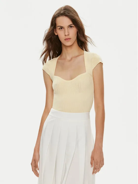 Gina Tricot Μπλουζάκι · Κίτρινο