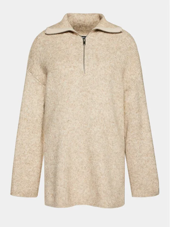Gina Tricot Πουλόβερ · Μπεζ · Regular Fit