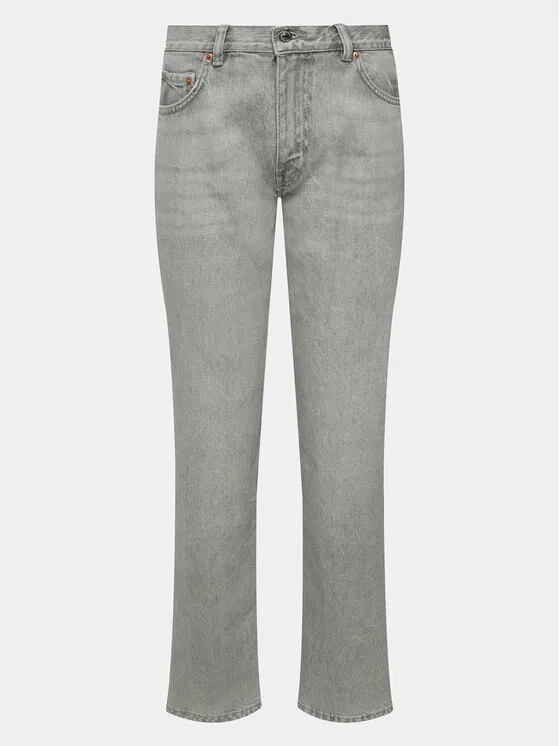Gina Tricot Τζιν · Γκρι · Relaxed Fit