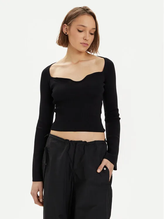 Gina Tricot Μπλουζάκι · Μαύρο