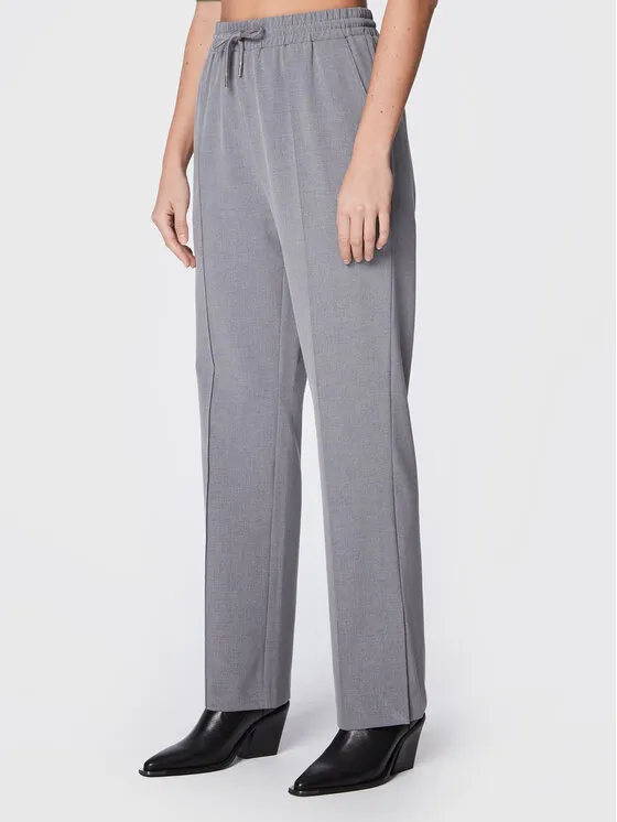 Gina Tricot Παντελόνι υφασμάτινο · Γκρι · Regular Fit