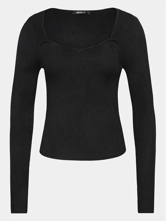 Gina Tricot Μπλουζάκι · Μαύρο