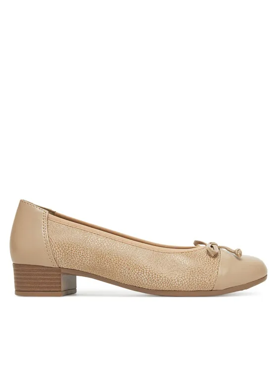 Κλειστά παπούτσια · Μπεζ · 3.5 cm