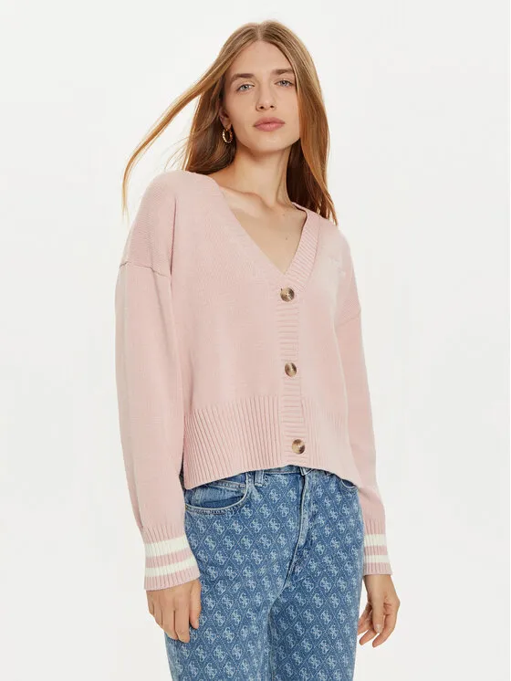 Guess Jeans Ζακέτα · Ροζ · Regular Fit