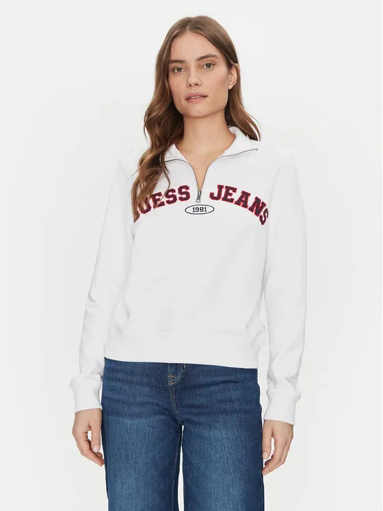 Guess Jeans Μπλούζα · Λευκό · Regular Fit