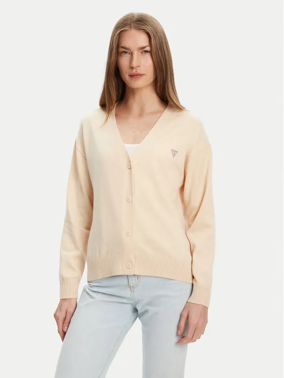 Guess Jeans Πουλόβερ · Μπεζ · Regular Fit