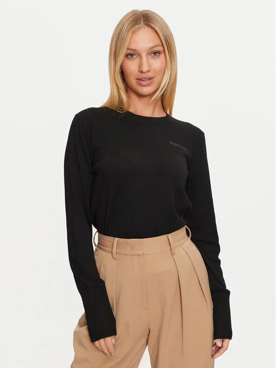 Guess Jeans Πουλόβερ · Μαύρο · Regular Fit