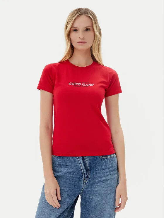 Guess Jeans T-Shirt · Κόκκινο