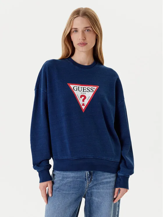 Guess Jeans Μπλούζα · Σκούρο μπλε · Oversize