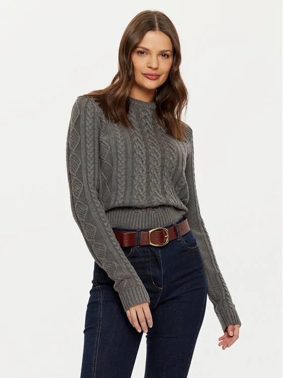 Guess Jeans Πουλόβερ · Γκρι · Regular Fit