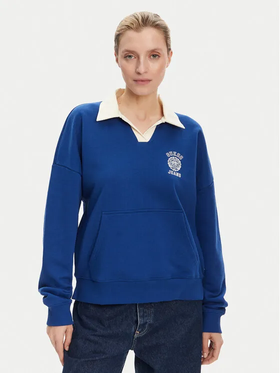 Guess Jeans Μπλούζα · Μπλε · Oversize