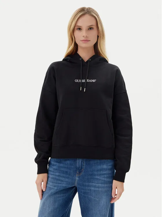 Guess Jeans Μπλούζα · Μαύρο · Oversize
