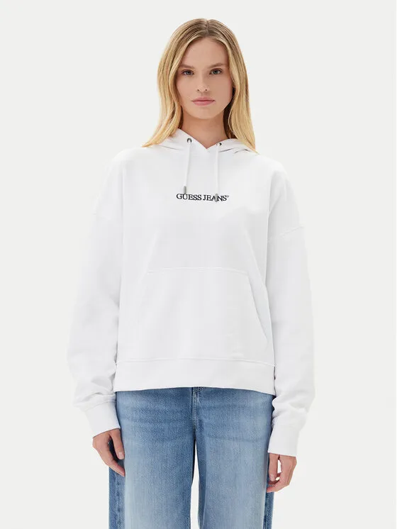 Guess Jeans Μπλούζα · Λευκό · Oversize