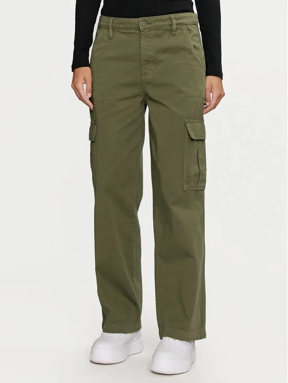 Guess Jeans Παντελόνι Cargo · Χακί · Relaxed Fit