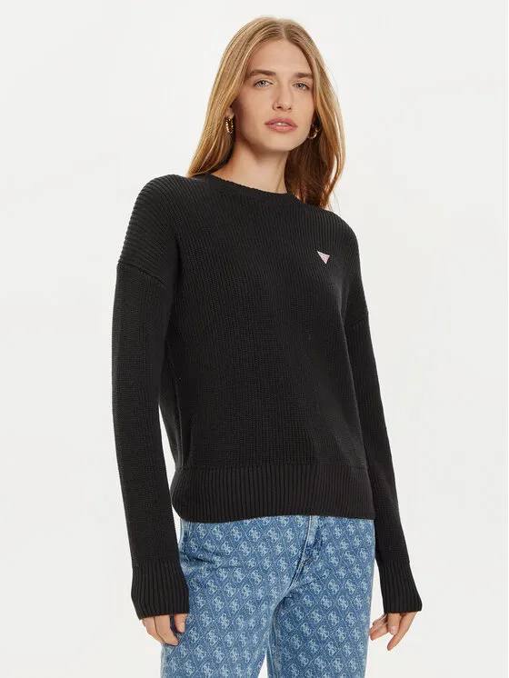 Guess Jeans Πουλόβερ · Μαύρο · Regular Fit