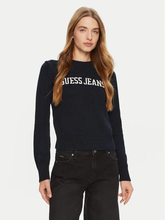 Guess Jeans Πουλόβερ · Μπλε · Regular Fit