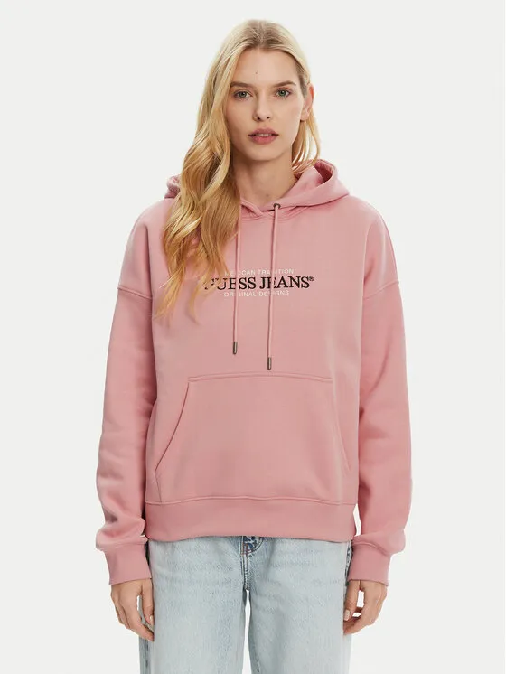 Guess Jeans Μπλούζα · Ροζ · Regular Fit