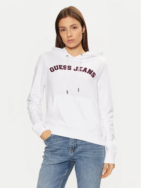 Guess Jeans Μπλούζα · Λευκό · Regular Fit