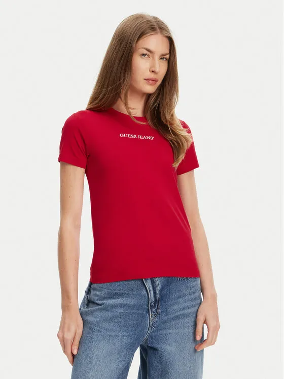 Guess Jeans T-Shirt · Κόκκινο