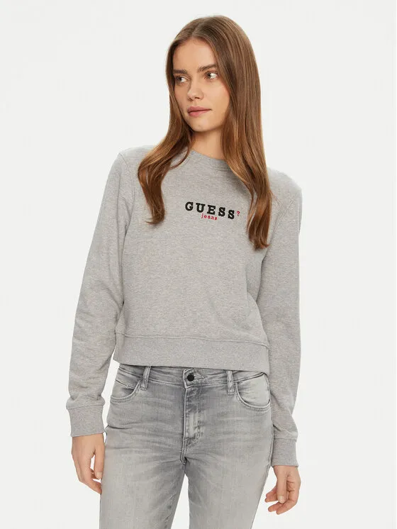Guess Jeans Μπλούζα · Γκρι · Regular Fit