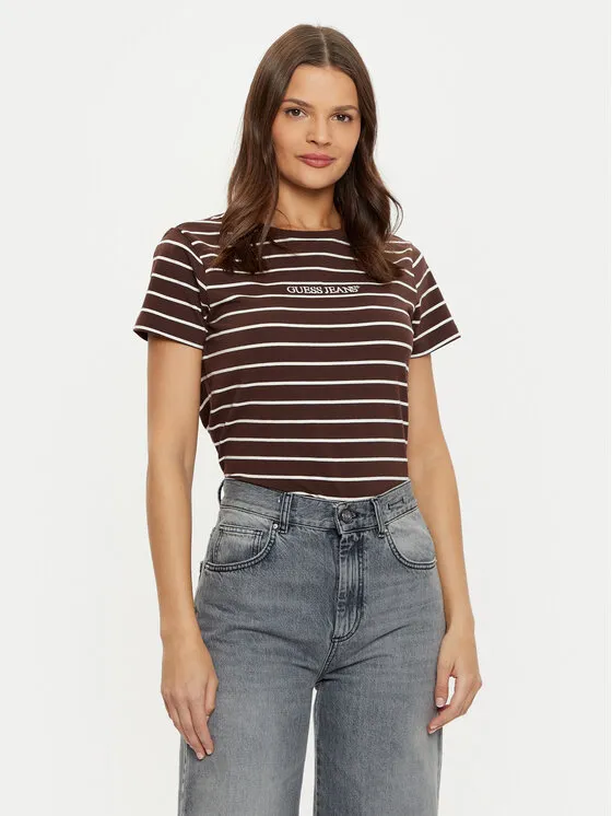 Guess Jeans T-Shirt · Καφέ