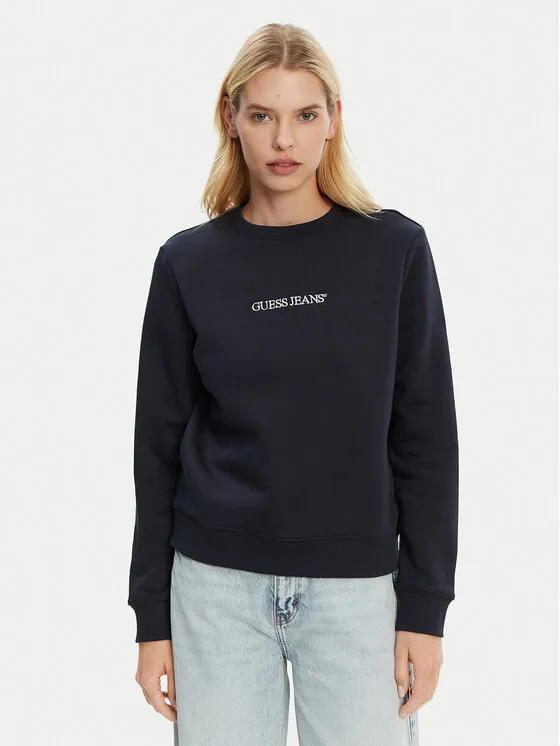 Guess Jeans Μπλούζα · Σκούρο μπλε · Regular Fit
