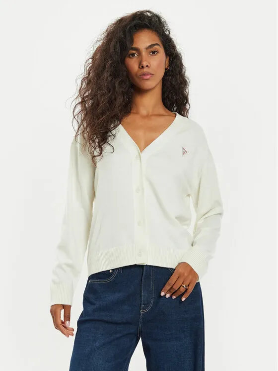 Guess Jeans Ζακέτα · Εκρού · Regular Fit