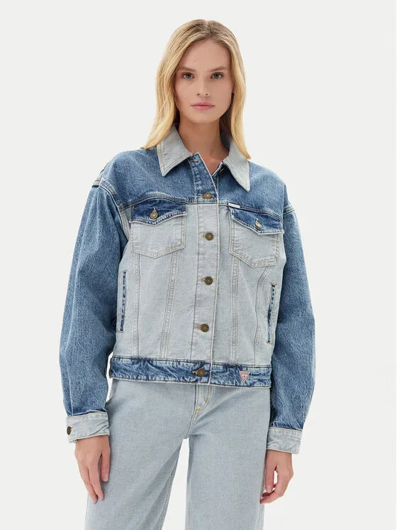 Guess Jeans Τζιν μπουφάν · Μπλε