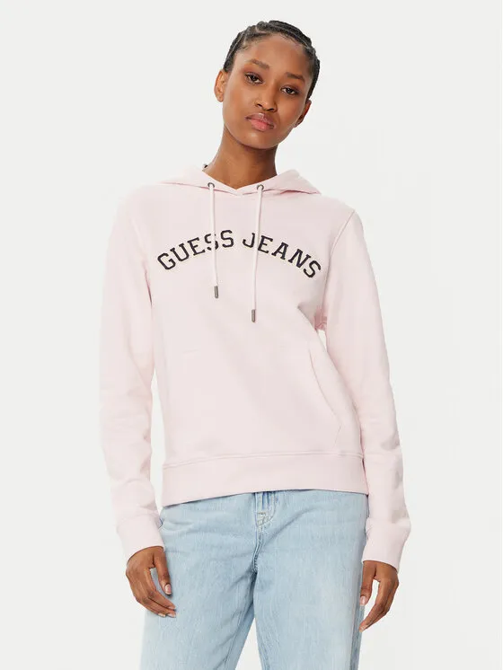 Guess Jeans Μπλούζα · Μπεζ · Regular Fit