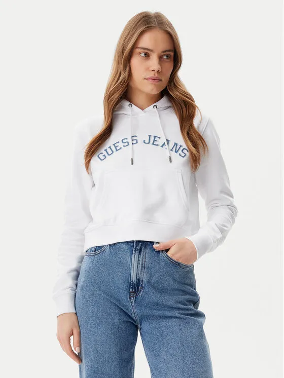 Guess Jeans Μπλούζα · Λευκό · Regular Fit